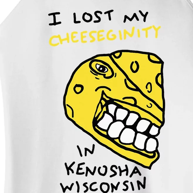 I Lost My Cheeseginity In Kenosha Wisconsin Women’s Perfect Tri Rocker Tank