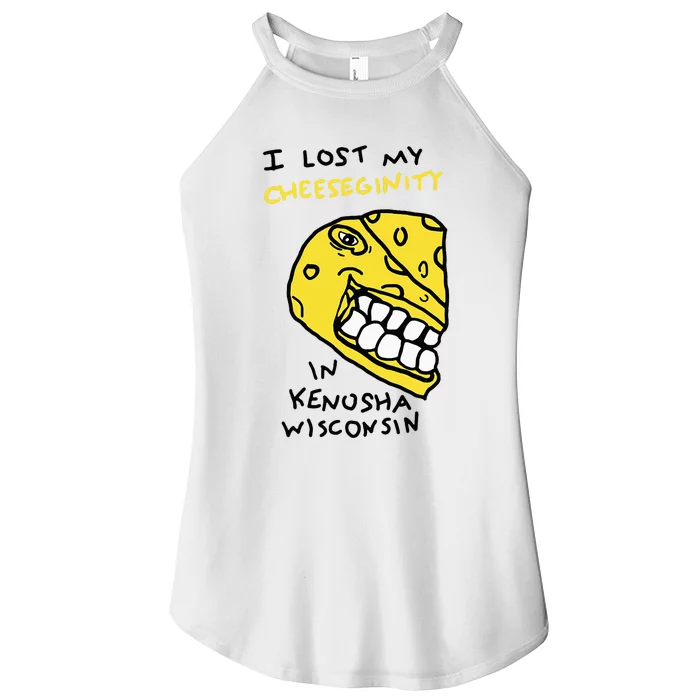 I Lost My Cheeseginity In Kenosha Wisconsin Women’s Perfect Tri Rocker Tank