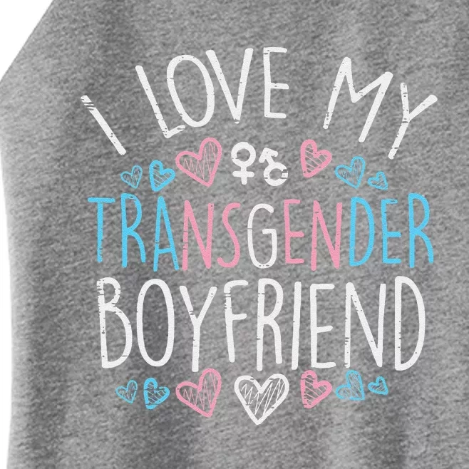 I Love My Transg Boyfriend Transsexual Transg Lgbt Women Women’s Perfect Tri Rocker Tank