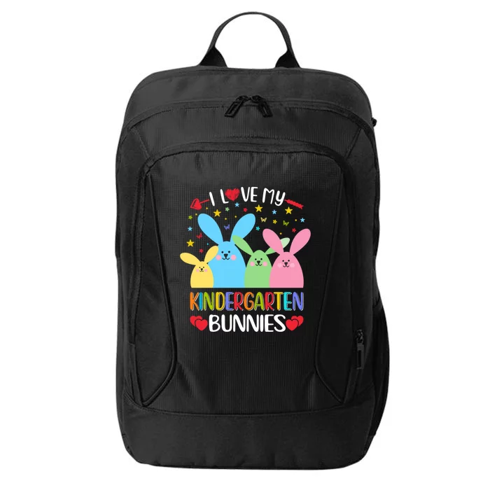 I Love My Kindergarden Bunnies Funny Teacher School Design Gift City Backpack