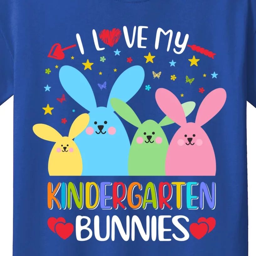 I Love My Kindergarden Bunnies Funny Teacher School Design Gift Kids T-Shirt