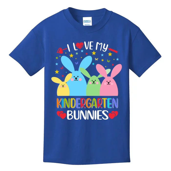 I Love My Kindergarden Bunnies Funny Teacher School Design Gift Kids T-Shirt