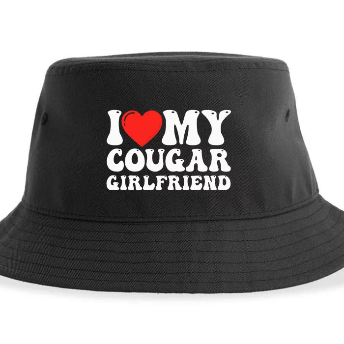 I Love My Cougar Girlfriend I Heart My Cougar Girlfriend GF Sustainable Bucket Hat