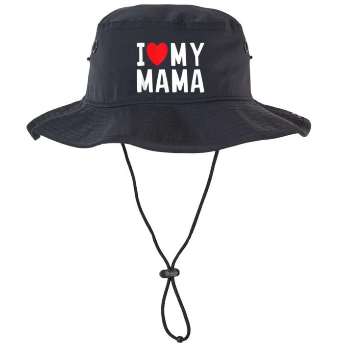 I Love My Mama Heart Celebrate Mom Gift Legacy Cool Fit Booney Bucket Hat