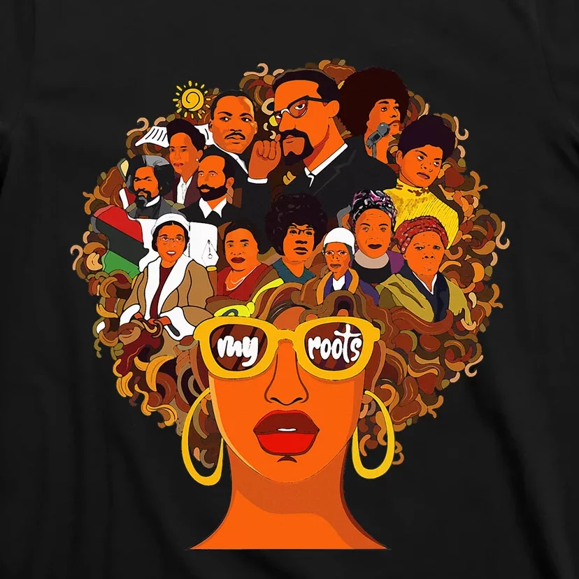 I Love My Roots Back Powerful Black History Month Dna Pride T-Shirt