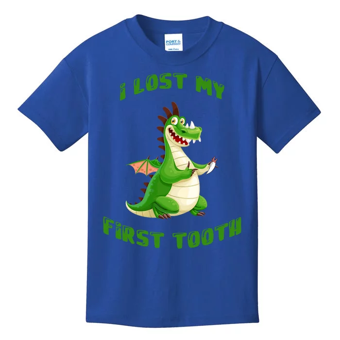 I Lost My 1St Tooth Funny Dragon Tooth Fairy Gift Kids T-Shirt