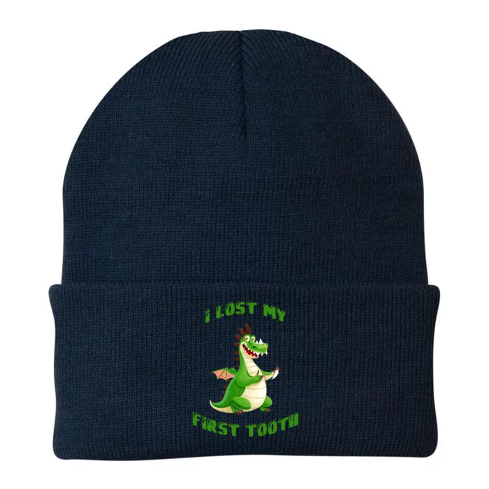 I Lost My 1St Tooth Funny Dragon Tooth Fairy Gift Knit Cap Winter Beanie