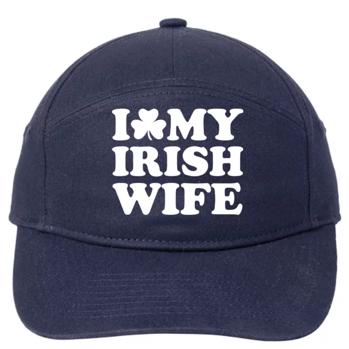 I Love My Irish Wife Shirt Novelty St Patricks Day 7-Panel Snapback Hat