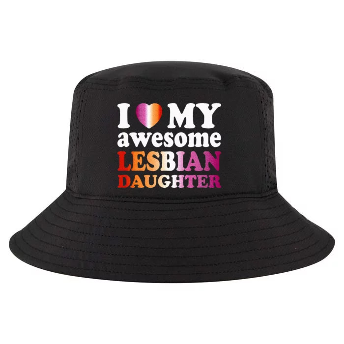 I Love My Awesome Lesbian Daughter Cool Comfort Performance Bucket Hat