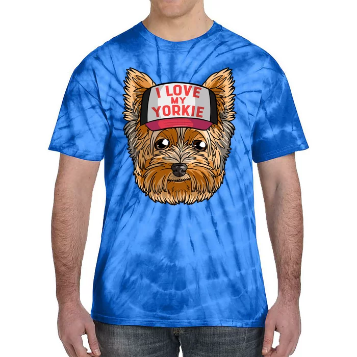 I Love My Yorkie Cute Dog Mom Cool Gift Tie-Dye T-Shirt