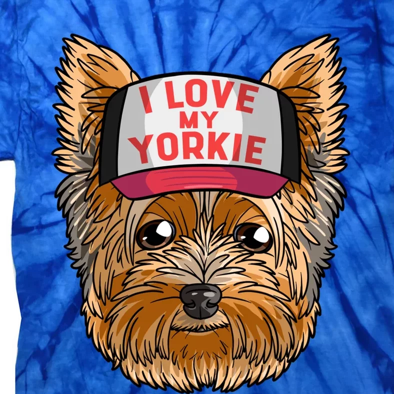 I Love My Yorkie Cute Dog Mom Cool Gift Tie-Dye T-Shirt