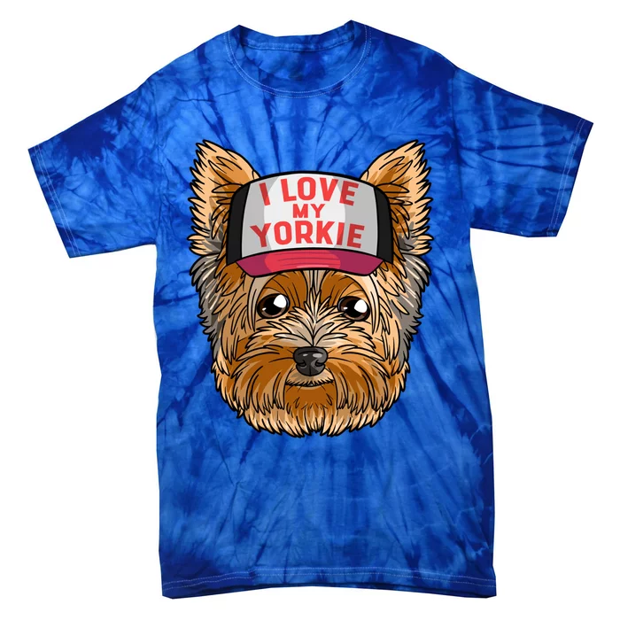 I Love My Yorkie Cute Dog Mom Cool Gift Tie-Dye T-Shirt