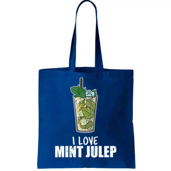 I Love Mint Julep Cocktail Alcohol Lover Gift Tote Bag