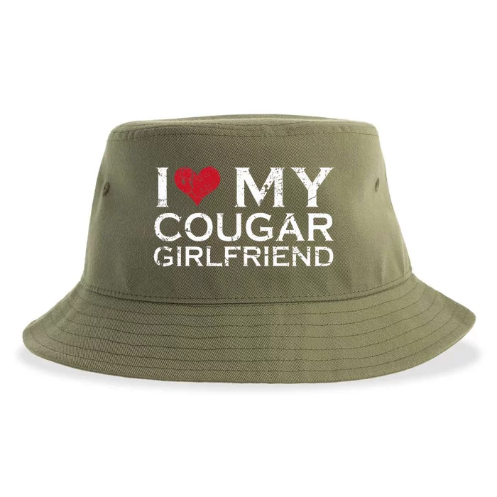 I Love My Cougar Girlfriend I Heart My Cougar Girlfriend GF Sustainable Bucket Hat