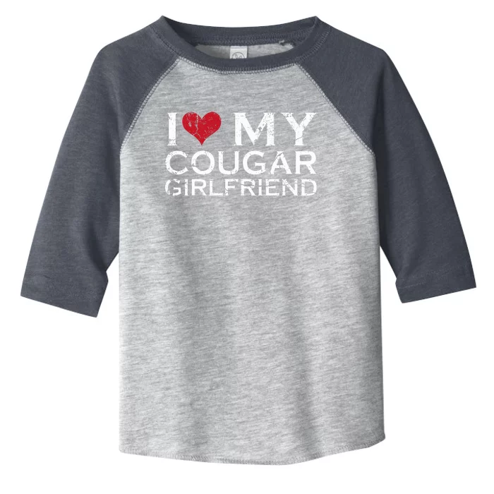 I Love My Cougar Girlfriend I Heart My Cougar Girlfriend GF Toddler Fine Jersey T-Shirt