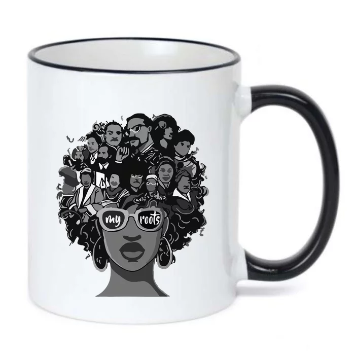 I Love My Roots Back Powerful Black History Month Pride DNA Black Color Changing Mug