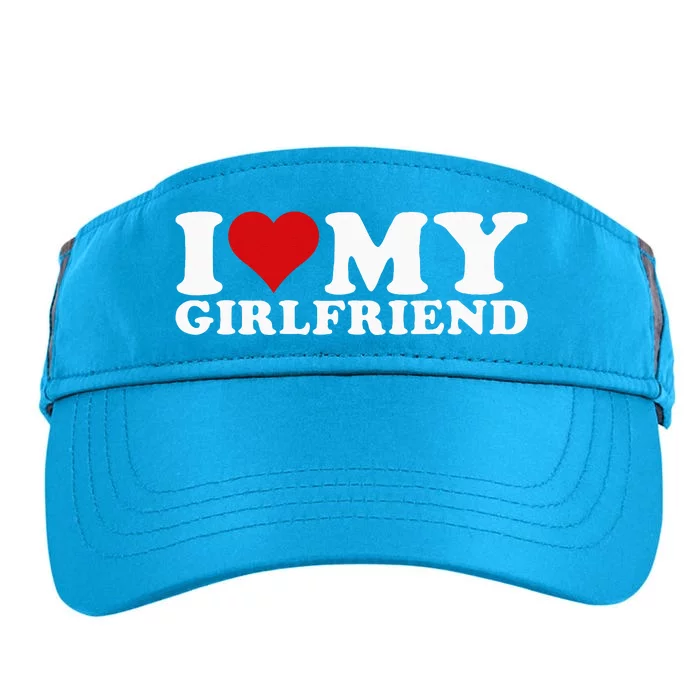 I Love My Girlfriend Gf I Heart My Girlfriend Gf Adult Drive Performance Visor