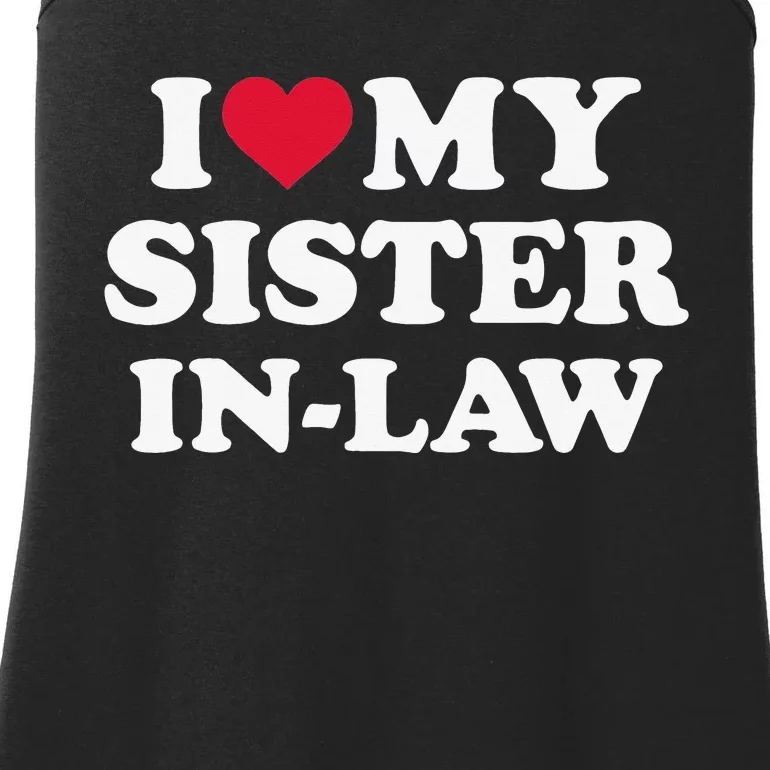 I love my sisterinlaw for brotherinlaw Ladies Essential Tank