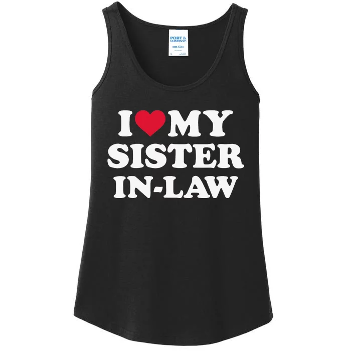 I love my sisterinlaw for brotherinlaw Ladies Essential Tank