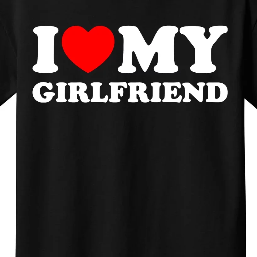 I Love My GF Girlfriend Kids T-Shirt