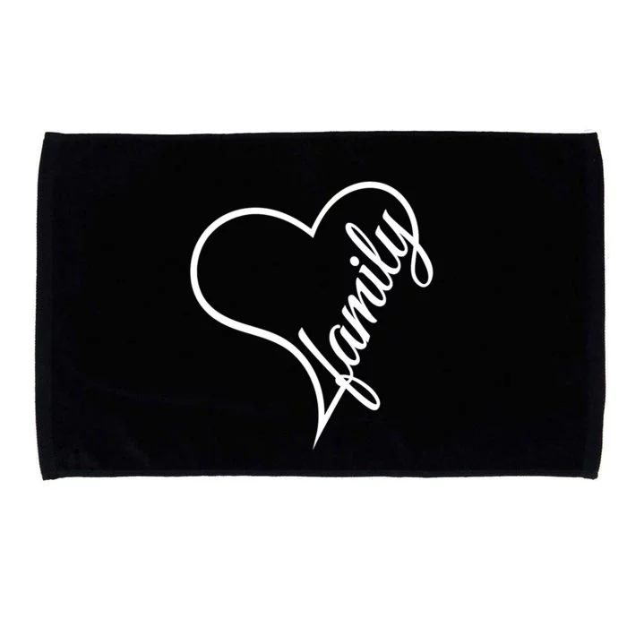 I Love My Family Cute Family Microfiber Hand Towel