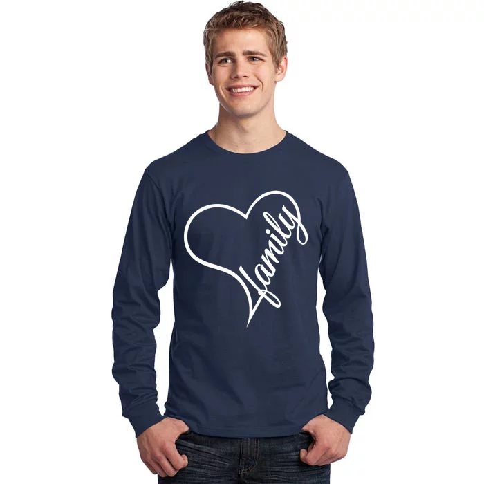 I Love My Family Cute Family Tall Long Sleeve T-Shirt