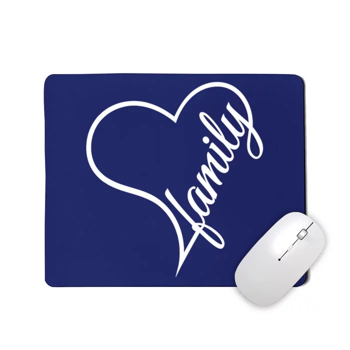 I Love My Family Cute Family Mousepad