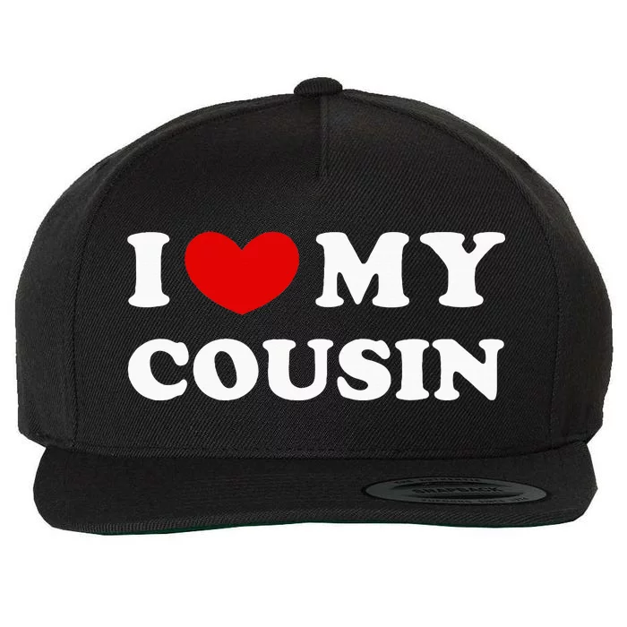 I Love My Cousin Wool Snapback Cap