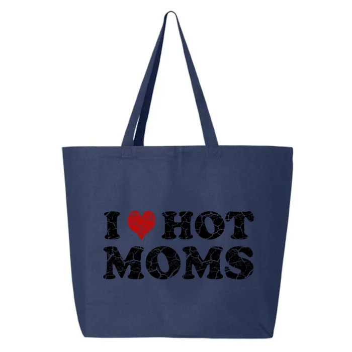 I Love Moms Funny Red Heart Love Moms I Love My Mama Cute Gift 25L Jumbo Tote