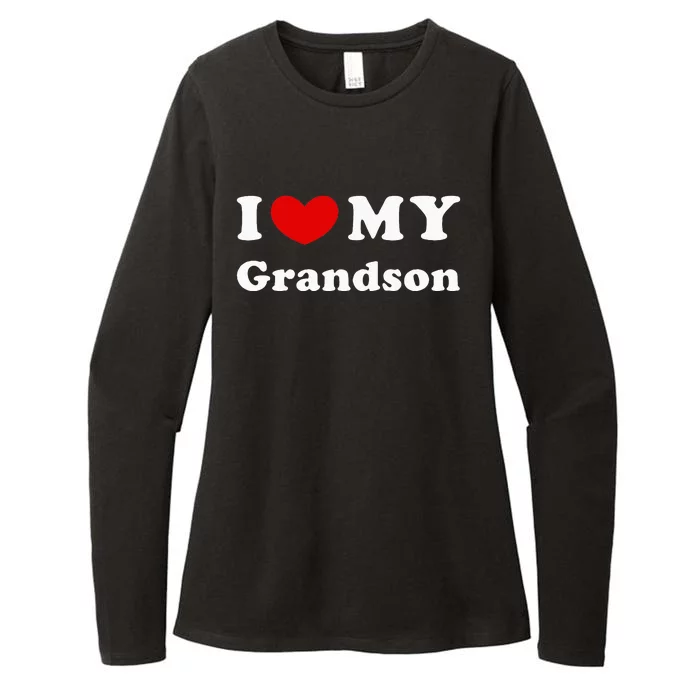 I Love My Grandson Womens CVC Long Sleeve Shirt