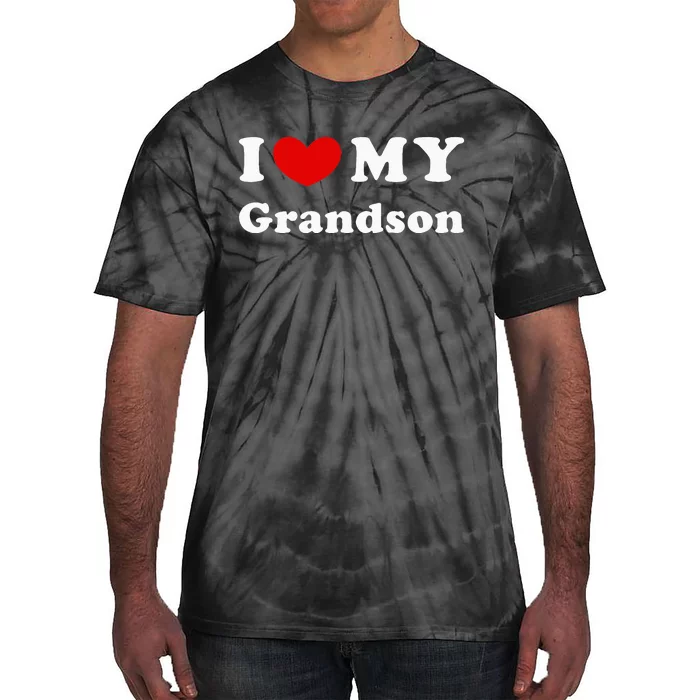 I Love My Grandson Tie-Dye T-Shirt