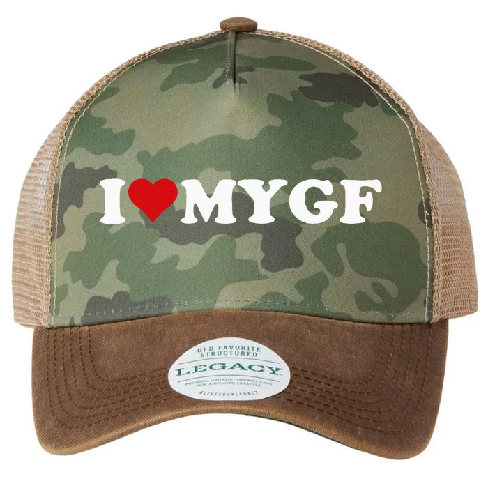 I Love My Hot Girlfriend I Heart My Hot Girlfriend Gf Legacy Tie Dye Trucker Hat