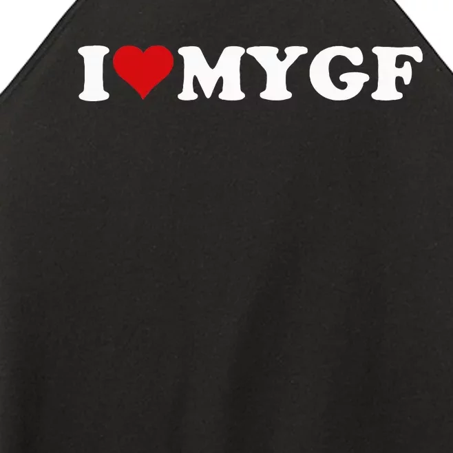 I Love My Hot Girlfriend I Heart My Hot Girlfriend Gf Women’s Perfect Tri Rocker Tank