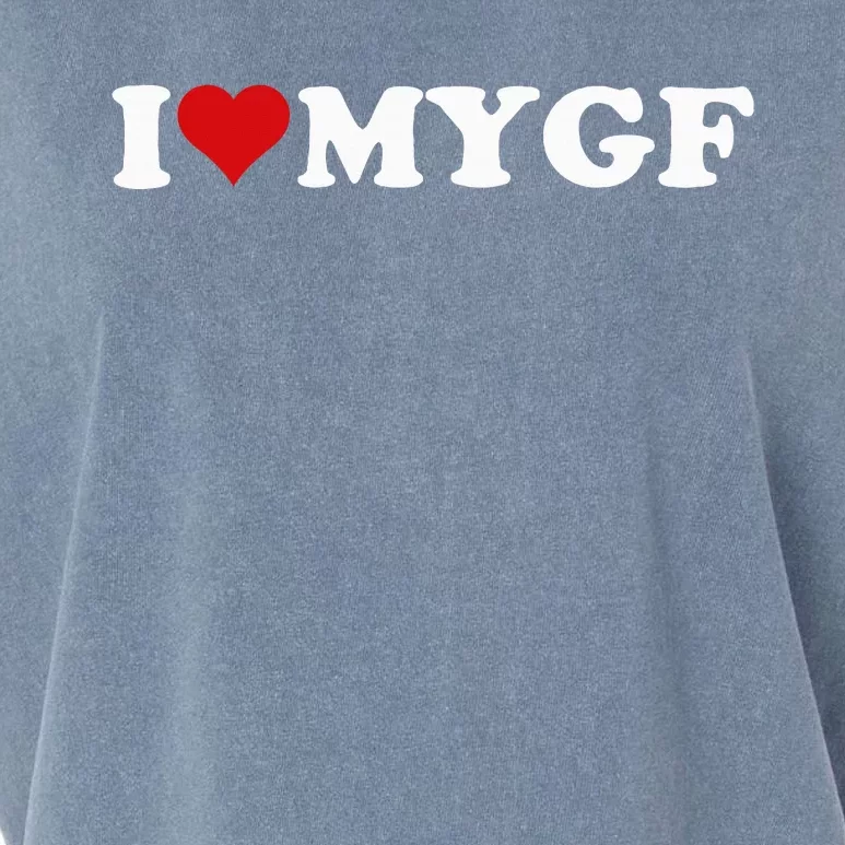 I Love My Hot Girlfriend I Heart My Hot Girlfriend Gf Garment-Dyed Women's Muscle Tee