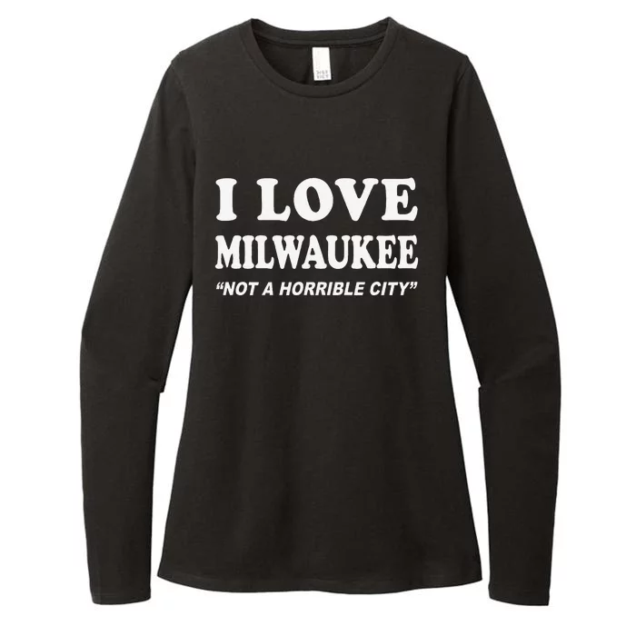 I Love Milwaukee Wisconsin Womens CVC Long Sleeve Shirt