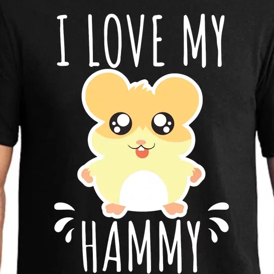 I Love My Hammy Hamster Gift Costume Outfit Pajama Set