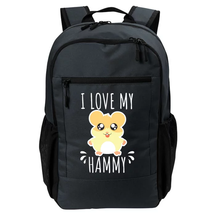 I Love My Hammy Hamster Gift Costume Outfit Daily Commute Backpack