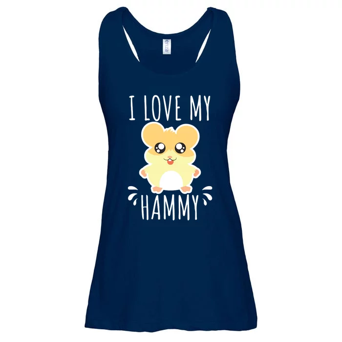 I Love My Hammy Hamster Gift Costume Outfit Ladies Essential Flowy Tank