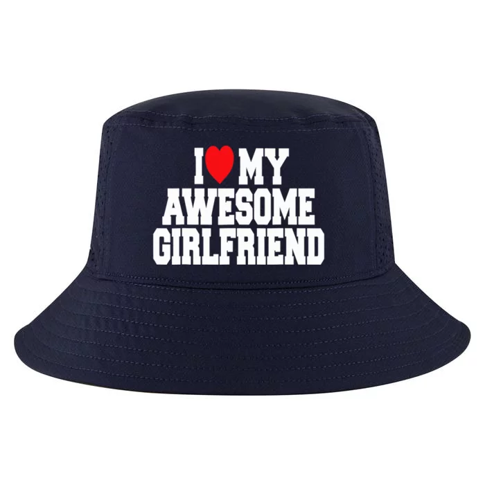 I Love My Awesome Girlfriend Couples Valentines Day Cool Comfort Performance Bucket Hat