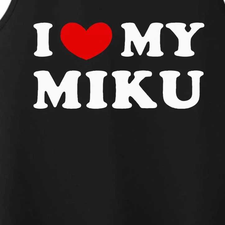 I Love My Miku Performance Tank