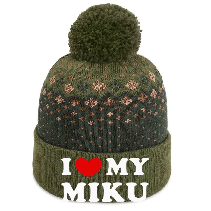 I Love My Miku The Baniff Cuffed Pom Beanie