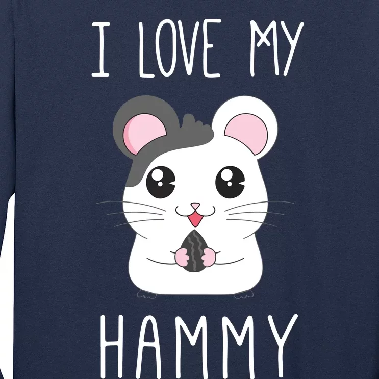 I Love My Hammy For Hamster Lovers Long Sleeve Shirt