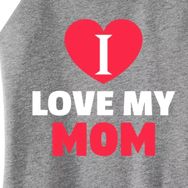 I Love My Loving Mom Grandma Grand Family Gift Women’s Perfect Tri Rocker Tank