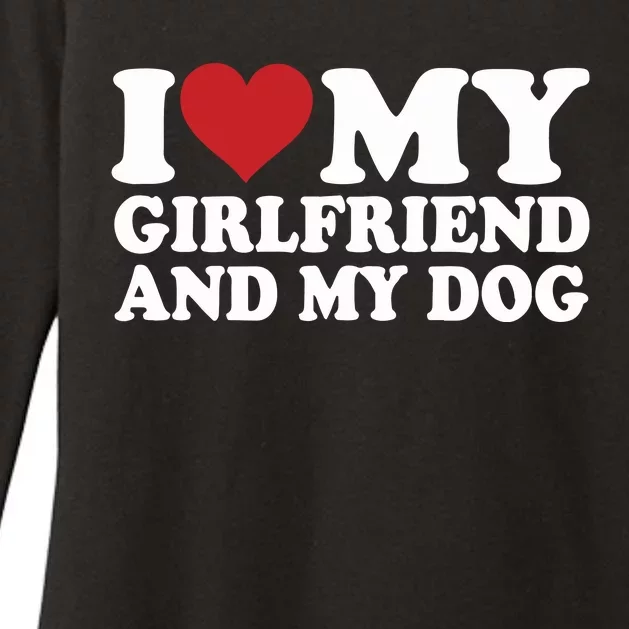 I Love My Girlfriend And My Dog Womens CVC Long Sleeve Shirt