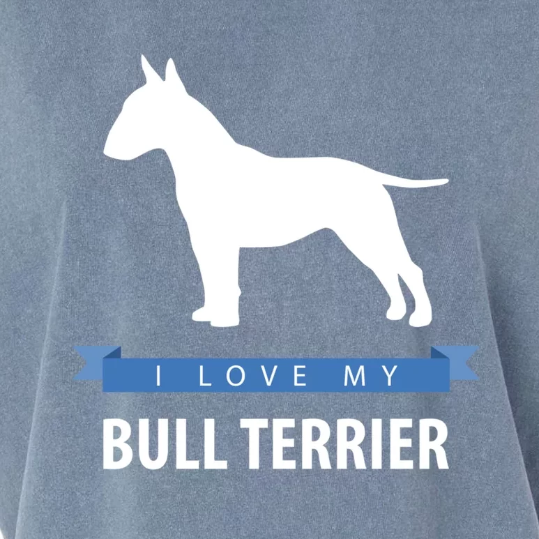 I Love My Bull Terrier Gift Garment-Dyed Women's Muscle Tee