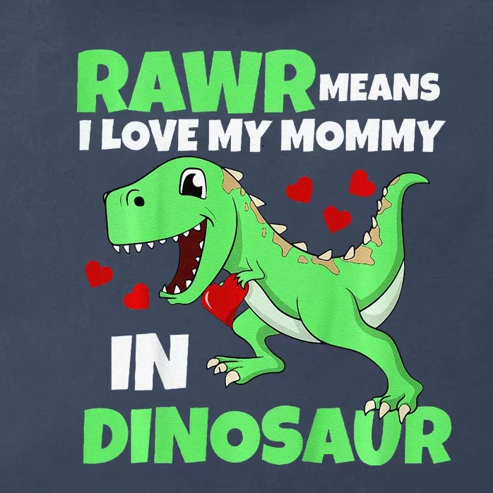 I Love My Mommy Rawr Dinosaur Mom Mothers Day Zip Tote Bag