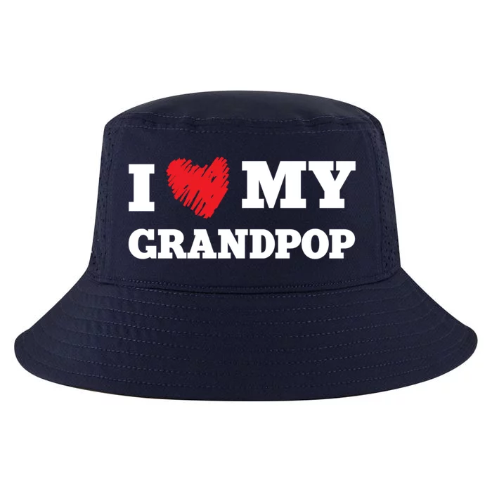 I Love My Grandpop Favorite Family Member Valentines Meaningful Gift Cool Comfort Performance Bucket Hat