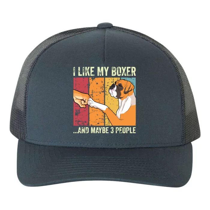 I Like My Boxer Yupoong Adult 5-Panel Trucker Hat