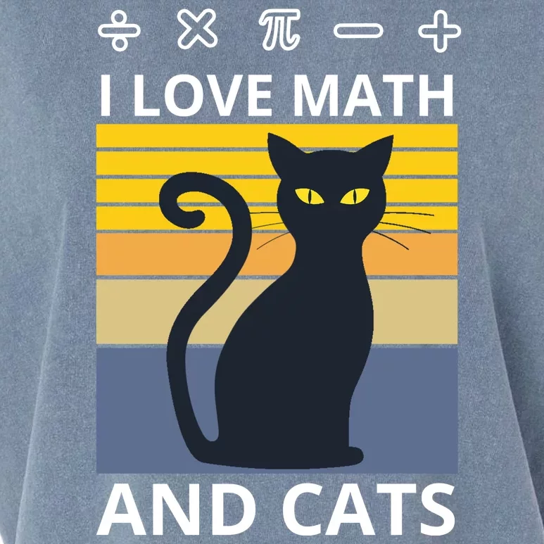 I Love Math And Cats Garment-Dyed Women's Muscle Tee