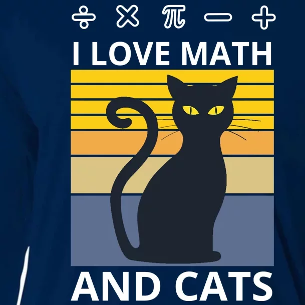 I Love Math And Cats Cooling Performance Long Sleeve Crew